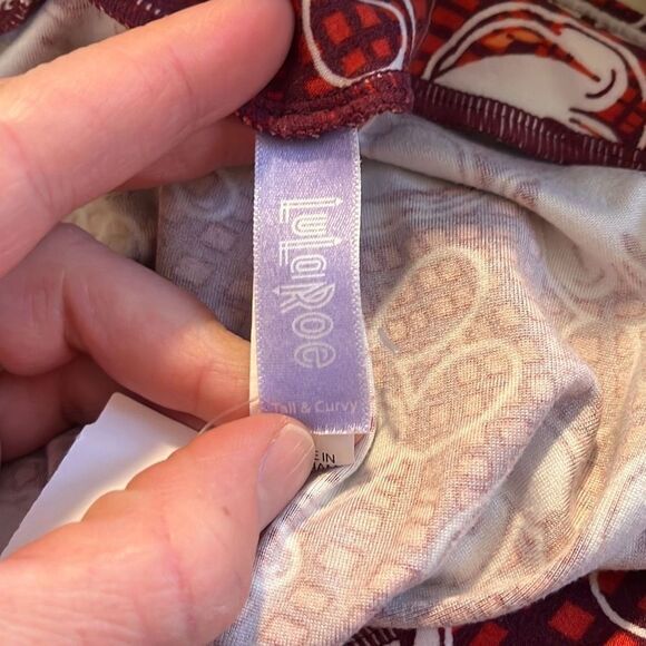 Lularoe Disney Mickey Mouse Leggings Adult OS One Size Red Casual - Picture 3 of 3